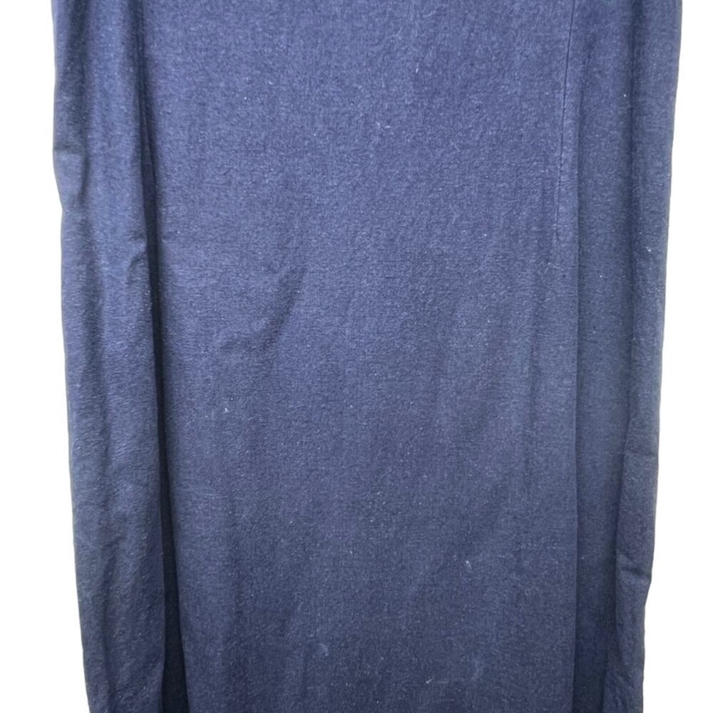 April Cornell Linen Blend Sleeveless Navy Blue Womens Maxi Denim Dress Sz Small - Picture 4 of 9